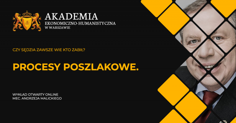Czy sędzia zawsze wie, kto zabił? Proces poszlakowy. Wykład otwarty dr. Andrzeja Malickiego