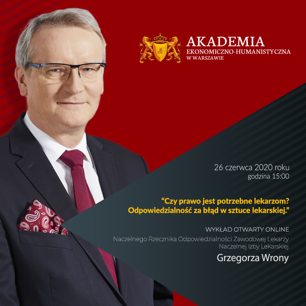 Czy prawo jest potrzebne lekarzom? Odpowiedzialność za błąd w sztuce lekarskiej – wykład otwarty online